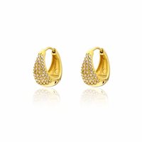 Earrings Brand Woman Elite in Steel Zirconia 09ER056G